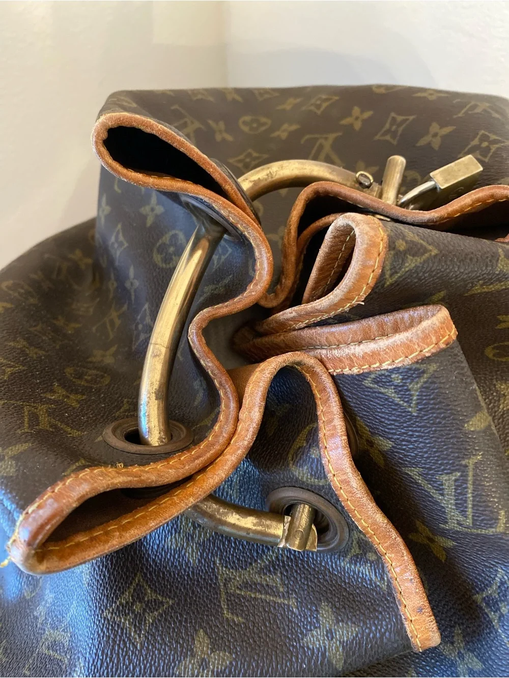Vintage Louis Vuitton Monogram Canvas Marin Duffel Bag - Brown & Tan